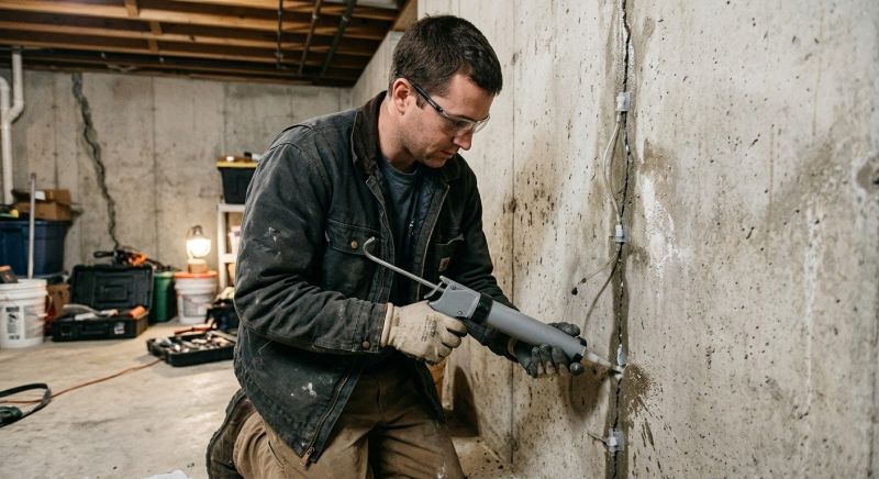 Basement Crack Repair in Brookline, MA