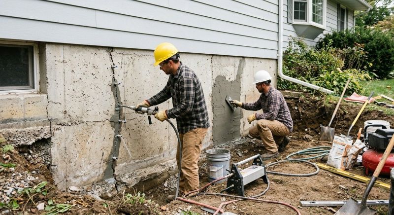 Basement Foundation Repair in Burlington, MA