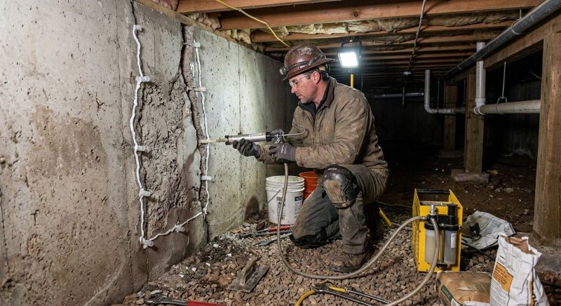 Basement Foundation Repair in Holliston, MA