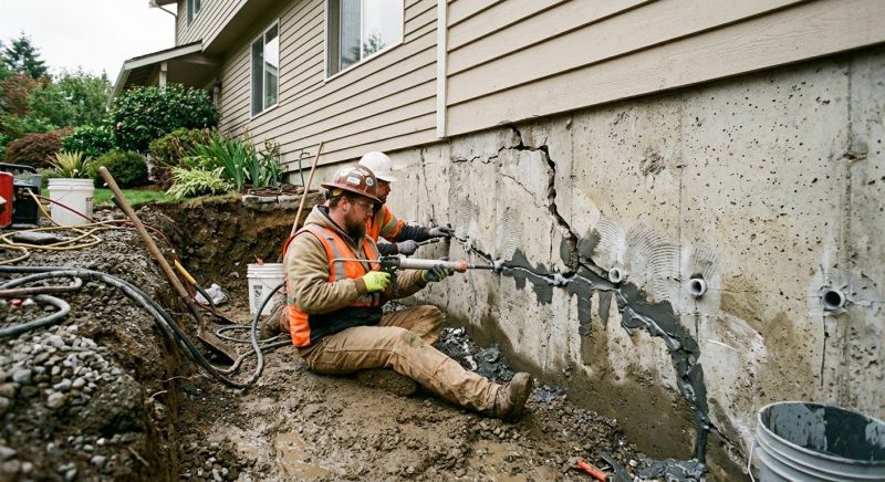 Basement Foundation Repair in Holliston, MA