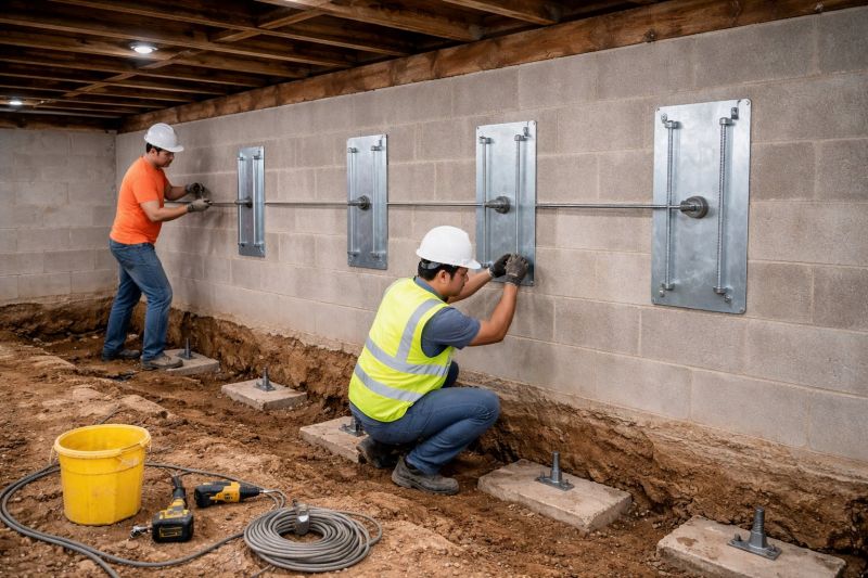 Basement Stabilization in Brookline, MA