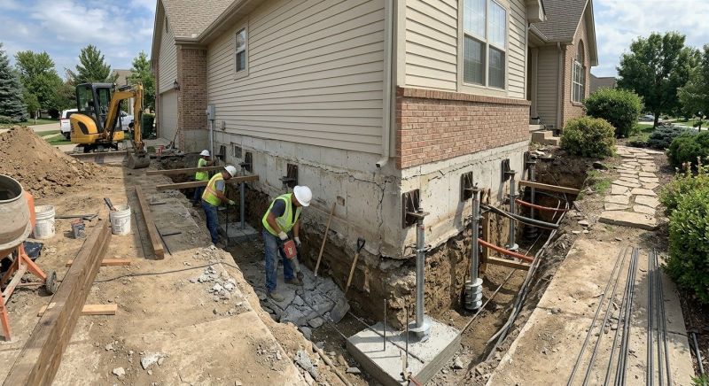 Basement Underpinning in Brookline, MA