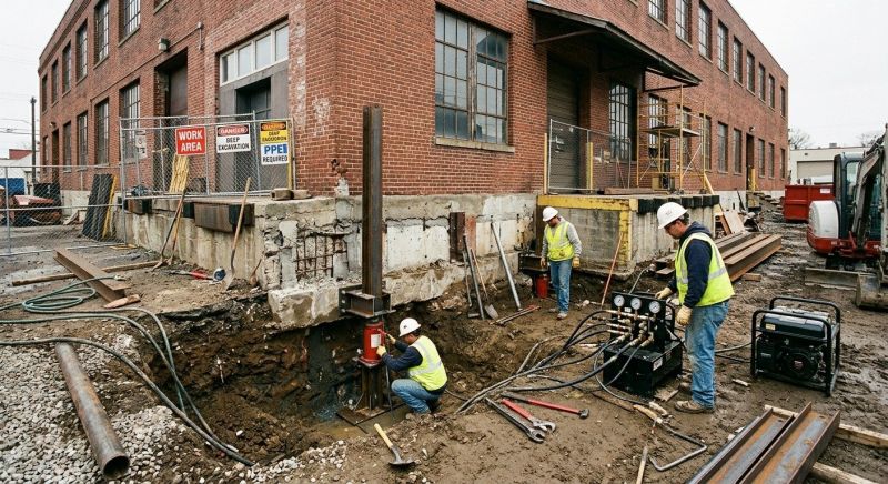 Commercial Foundation Repair in Brookline, MA
