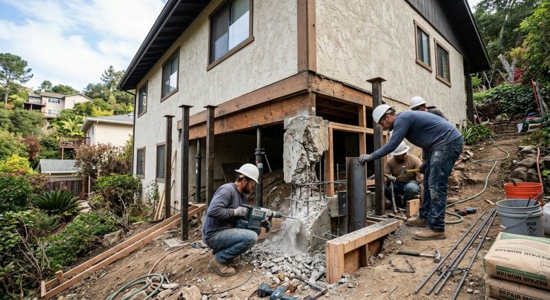 Concrete Foundation Repair in Chestnut Hill, MA