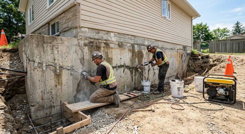 Concrete Foundation Repair in East Walpole, MA