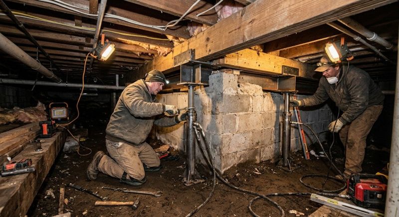 Crawlspace Foundation Repair in Arlington, MA