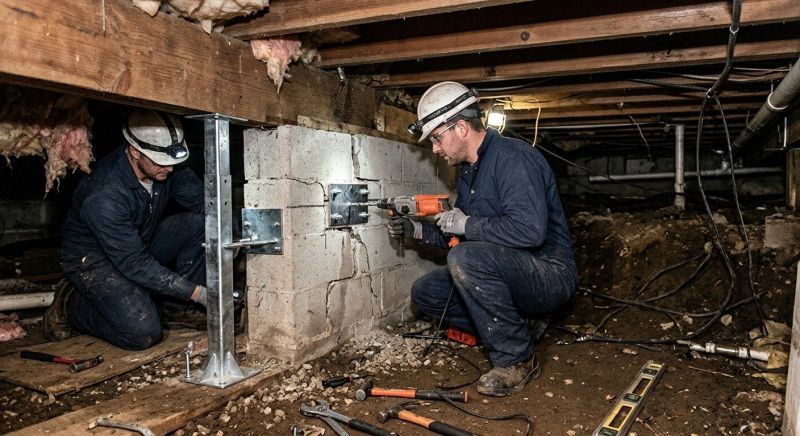 Crawlspace Foundation Repair in Hull, MA