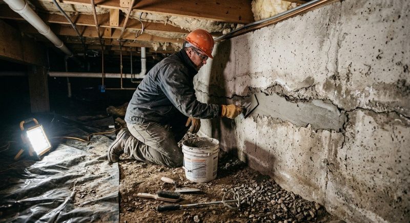 Crawlspace Foundation Repair in Lexington, MA