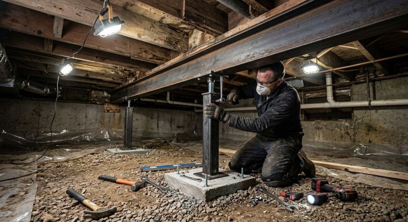 Crawlspace Foundation Repair in South Weymouth, MA