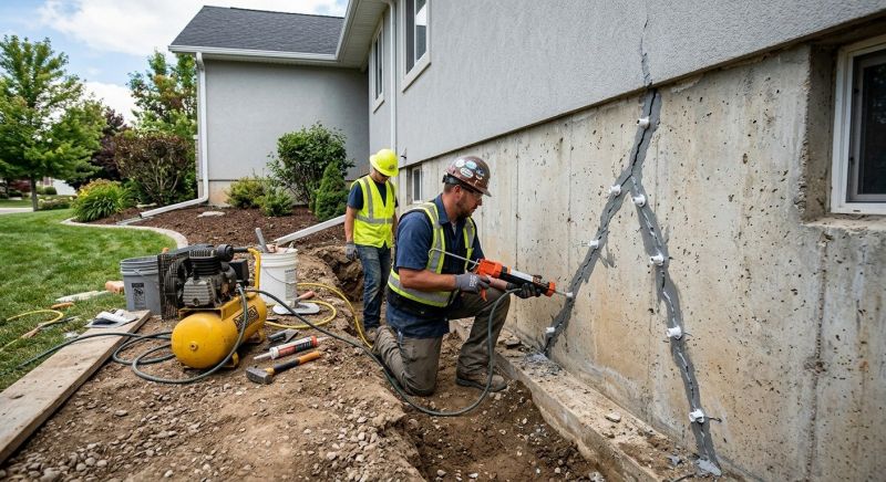 Foundation Crack Repair in Southborough, MA