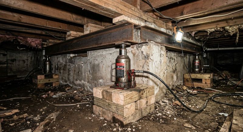Foundation Jacking in Acton, MA