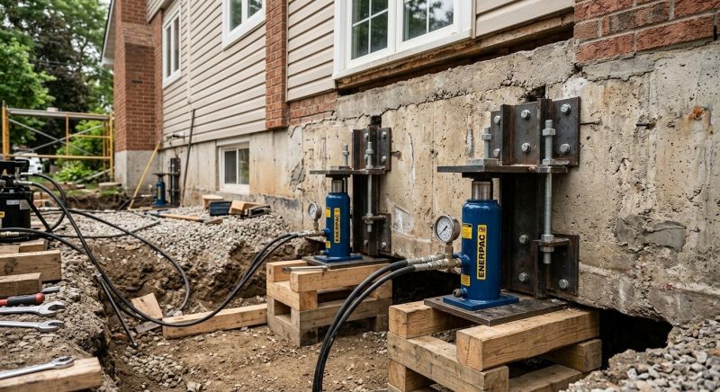 Foundation Jacking in East Bridgewater, MA