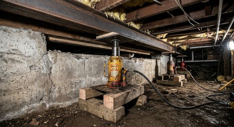 Foundation Jacking in Foxboro, MA