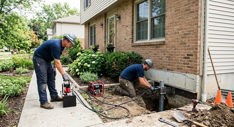 Foundation Jacking in Littleton, MA