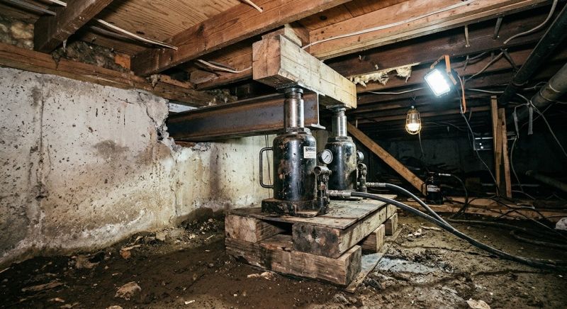 Foundation Jacking in Tewksbury, MA