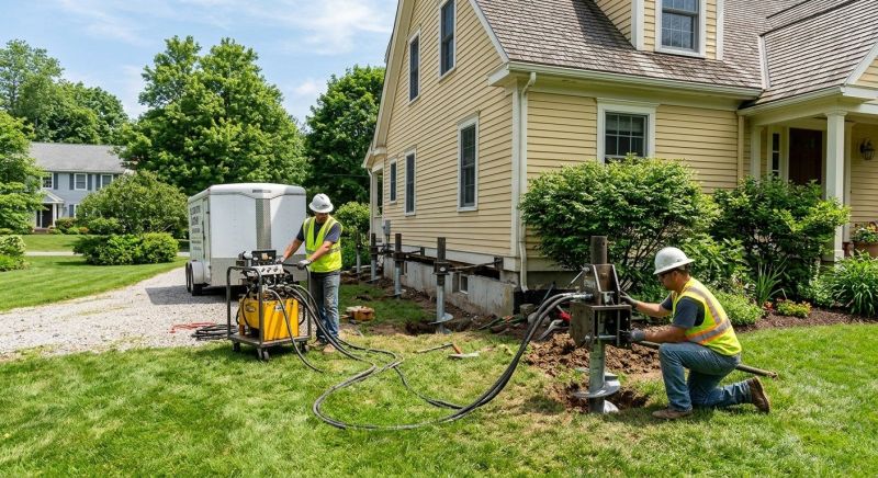 Foundation Lifting in North Reading, MA