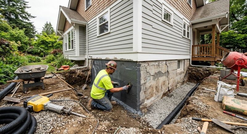 Foundation Renovation in Brookline, MA