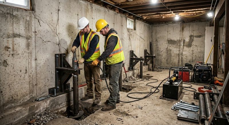 Foundation Stabilizing in Dedham, MA