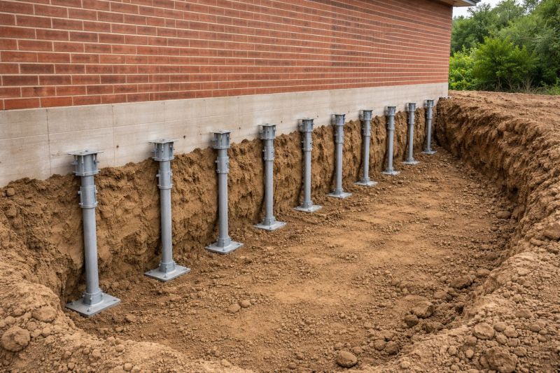 Helical Piers Installation in Brookline, MA