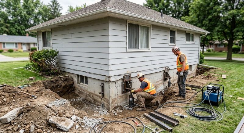 House Foundation Repair in Avon, MA