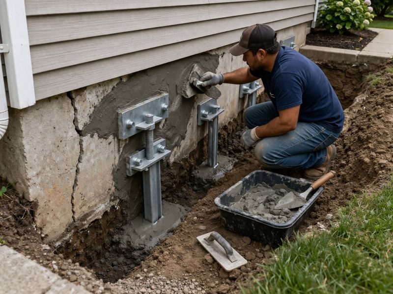 House Foundation Repair in Sharon, MA