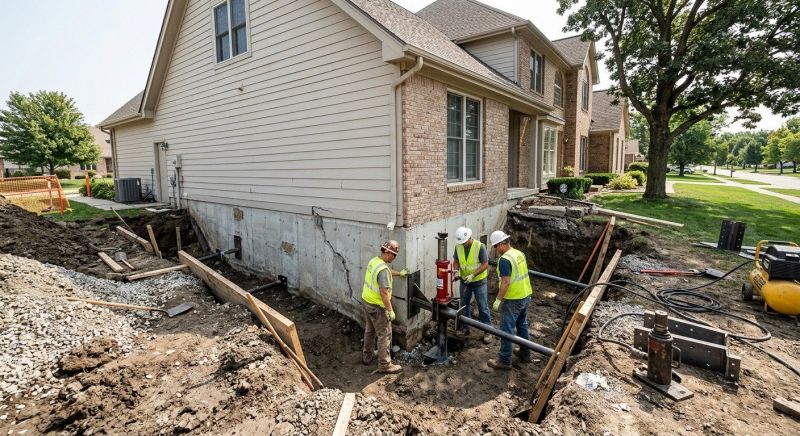 Sinking Foundation Repair in Topsfield, MA