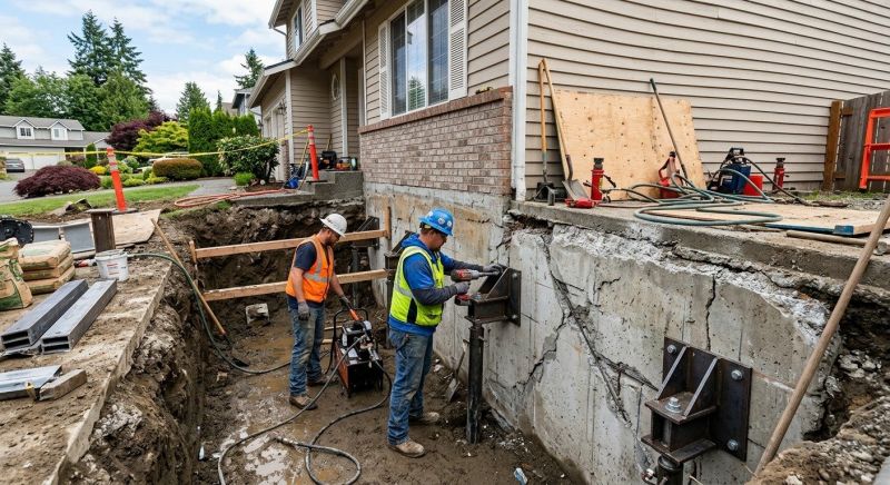 Structural Foundation Repair in Brookline, MA
