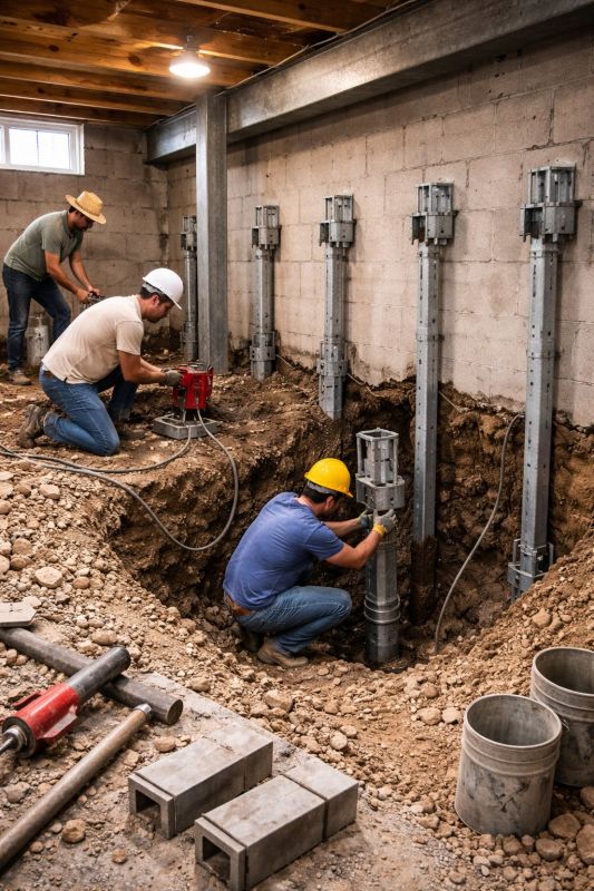 Structural Underpinning in Brookline, MA