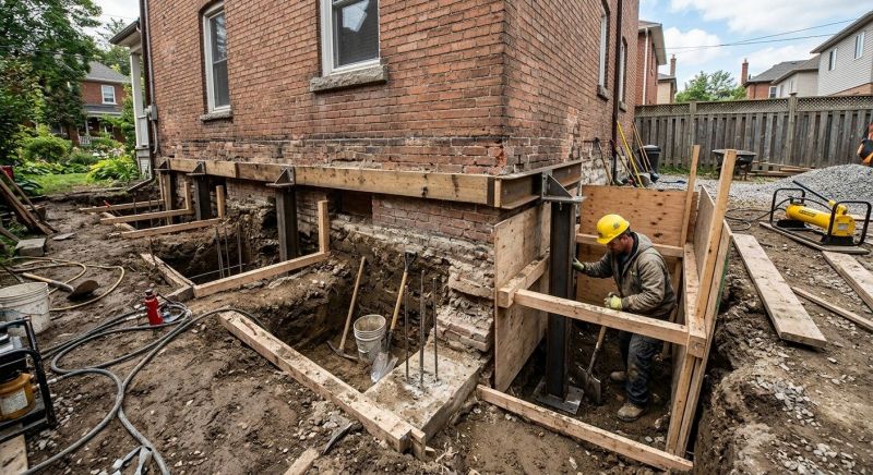 Underpinning Repair in Brookline, MA